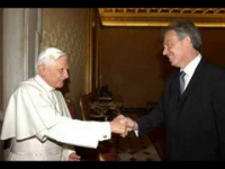 Pope Benedict, Tony Blair, Handshake, Masons, Freemasonry, Freemasons, Masonic Lodge