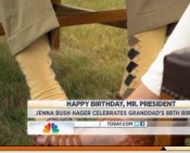 President George H.W. Bush, Socks, NBC, Jenna Bush, Masonry, Freemasonry, Freemasonry, Masonic Lodge