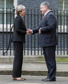 Theresa May, Petro Poroshenko, UK, Ukraine, Prime Minister, Number Ten, Freemasonry, Freemasons, Masonic Lodge