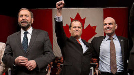 Thomas Mulcair, Brian Topp, Nathan Cullen, NDP Leadership Contestants, New Democratic Party Canada, Socialists Freemasons, Freemasonry, Masonic Lodge